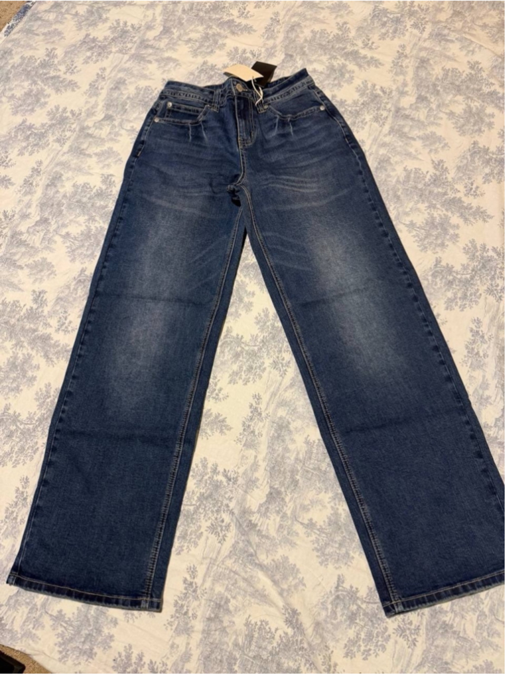 Flamingals Women's Straight Leg Mid Waist S